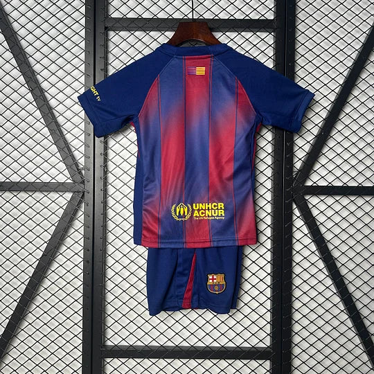 2025/2026 Barcelona Home Football Shirt  Kids Size