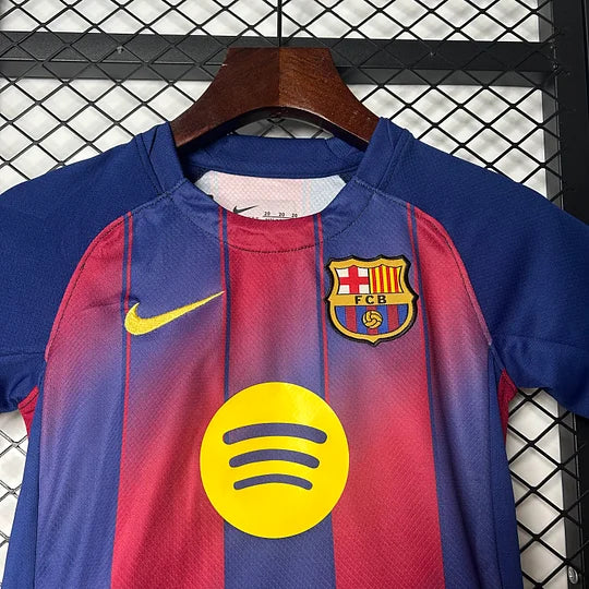 2025/2026 Barcelona Home Football Shirt  Kids Size