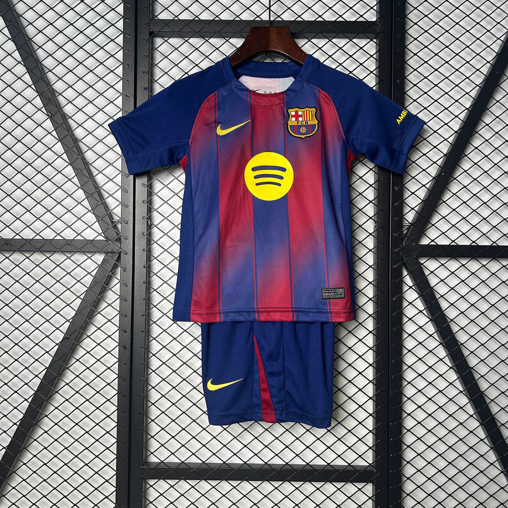 2025/2026 Barcelona Home Football Shirt  Kids Size